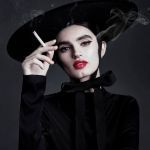 Черная соломенная пляжная шляпа на ленточках-завязках Black