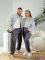 Пижама тепла на молнии унисекс Звезды