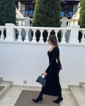 Платье макси в стиле СКИМС с квадратным декольте