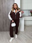 Спортивный костюм премиум качества шоколадного цвета
