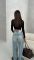 Идеальный топ с длинным рукавом черного цвета
