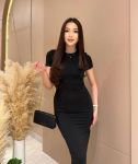 Очень женственное длинное платье черного цвета