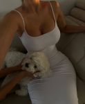 Женское длинное платье NAKED белого цвета
