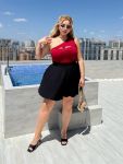 Невероятная юбка с велотреками черного цвета