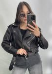 Крутезная блестящая модель косухи в трендовом шоколадном цвете