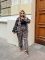 Оксамитовий костюм з мережевом кольору лео