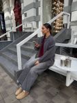 Куртка-бомбер без подкладки графитового цвета