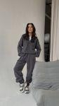 Костюм женский флисовый графитового цвета