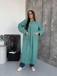 Невероятно стильный кардиган бирюзового цвета