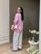 Однотонная футболка oversize розового цвета
