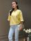 Однотонная футболка oversize желтого цвета