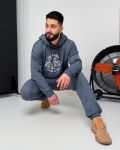 Мужской костюм «Vintage» голубого цвета
