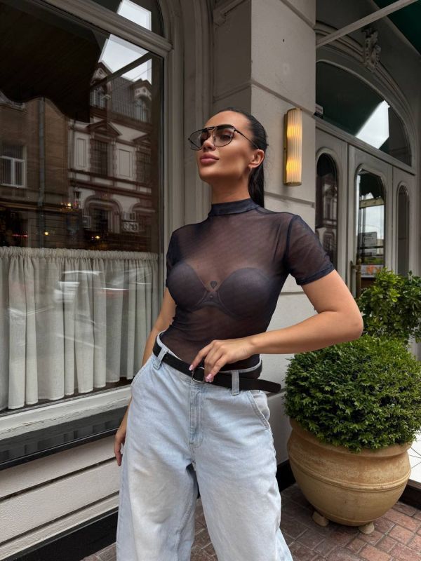 Роскошные боди из сетки Miu Miu