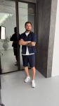 Мужской летний костюм синего цвета