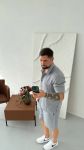 Мужской летний костюм серого цвета