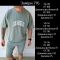 Мужской летний костюм в стиле casual streetwear графитового цвета