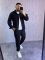 Мужской вельветовый костюм черного цвета